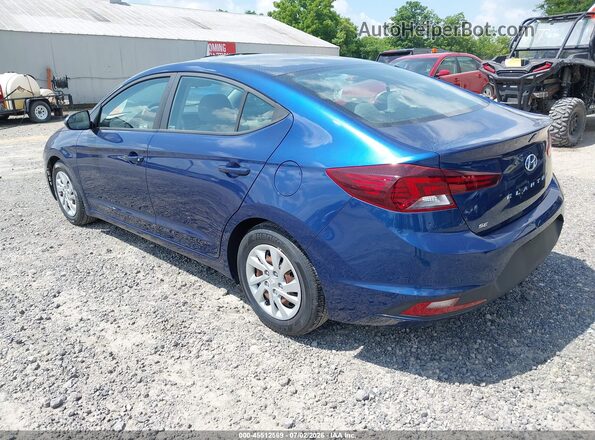 5NPD74LF2LH616312 2020 HYUNDAI ELANTRA Blue Rear left