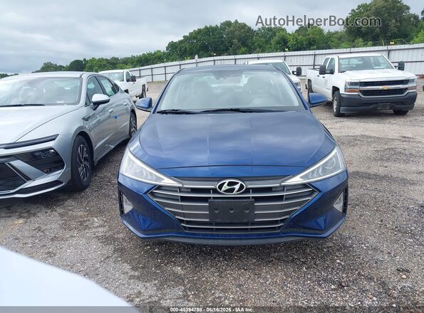 5NPD74LF2LH616326 2020 HYUNDAI ELANTRA Blue Widok zestawu wskaźników