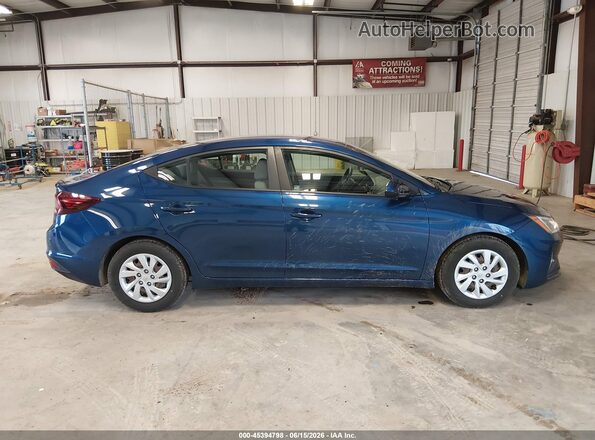 5NPD74LF2LH616326 2020 HYUNDAI ELANTRA Blue Widok wnętrza z tyłu