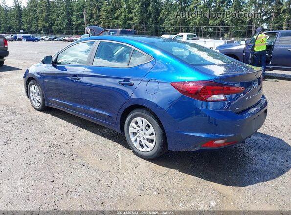 5NPD74LF2LH616343 2020 HYUNDAI ELANTRA Blue Trasero izquierdo