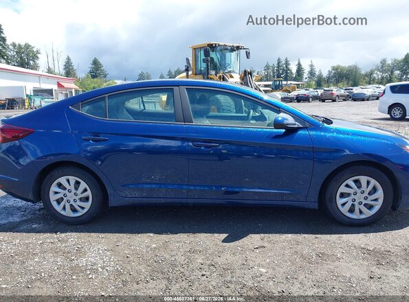 5NPD74LF2LH616343 2020 HYUNDAI ELANTRA Blue Vista interior trasera