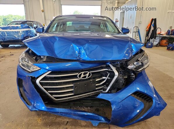 5NPD74LF3HH082633 2017 HYUNDAI ELANTRA Blue Вид спереду