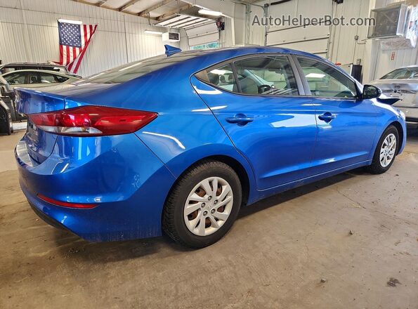 5NPD74LF3HH082633 2017 HYUNDAI ELANTRA Blue Задня права чверть
