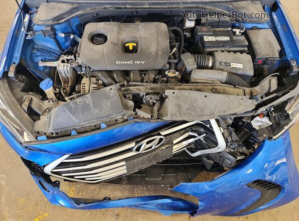 5NPD74LF3HH082633 2017 HYUNDAI ELANTRA Blue Вид задньої частини салону