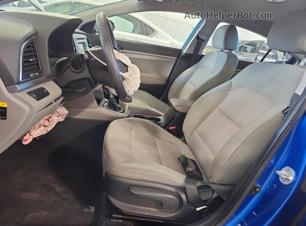 5NPD74LF3HH082633 2017 HYUNDAI ELANTRA Blue Вид салону спереду
