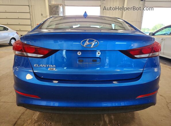 5NPD74LF3HH082633 2017 HYUNDAI ELANTRA Blue Вид ззаду