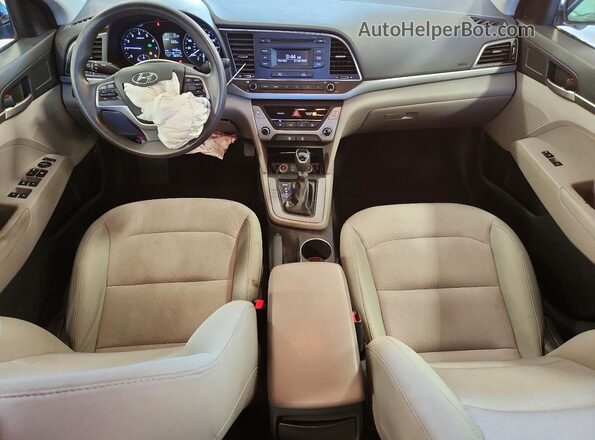 5NPD74LF3HH082633 2017 HYUNDAI ELANTRA Blue Вид панелі приладів