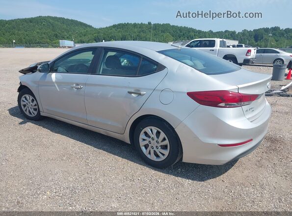 5NPD74LF3HH126730 2017 HYUNDAI ELANTRA Silver Rear left