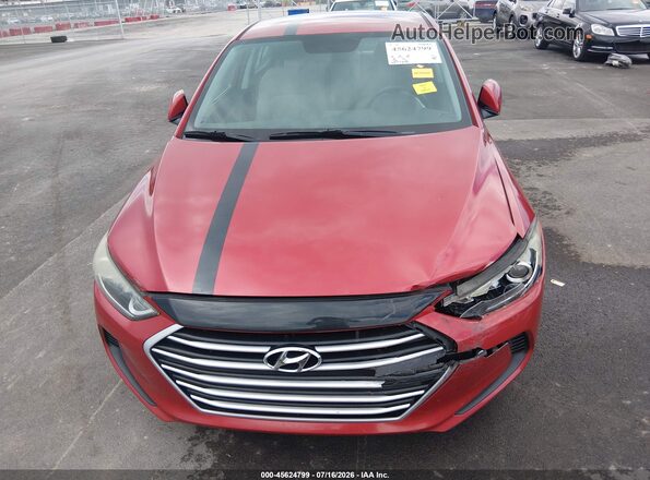 5NPD74LF3HH132897 2017 HYUNDAI ELANTRA Red ხელსაწყოთა პანელის ხედი