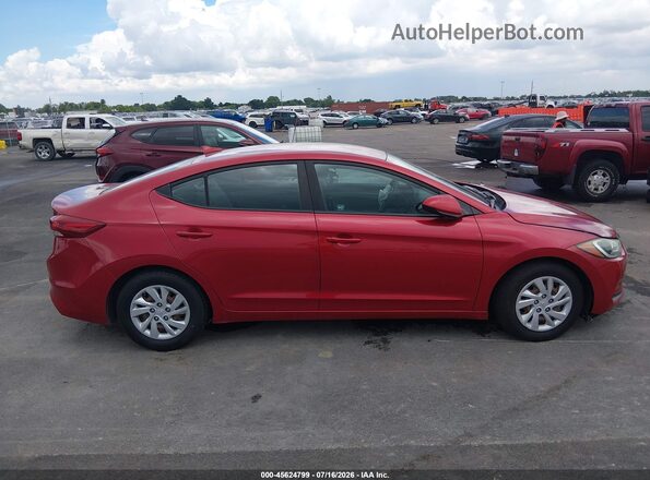 5NPD74LF3HH132897 2017 HYUNDAI ELANTRA Red უკანა სალონის ხედი