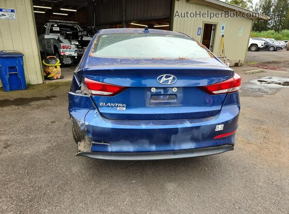 5NPD74LF3HH152678 2017 HYUNDAI ELANTRA Blue Rear view