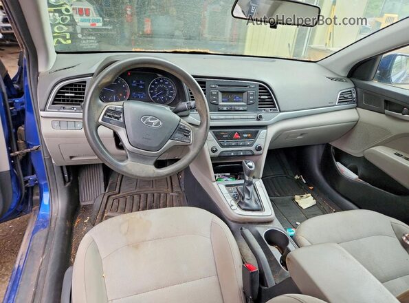 5NPD74LF3HH152678 2017 HYUNDAI ELANTRA Blue Dashboard view