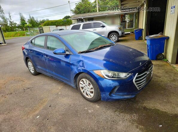 5NPD74LF3HH152678 2017 HYUNDAI ELANTRA Blue Front right