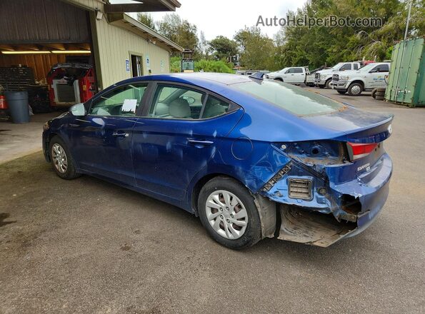 5NPD74LF3HH152678 2017 HYUNDAI ELANTRA Blue Rear left