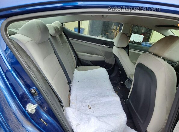 5NPD74LF3HH152678 2017 HYUNDAI ELANTRA Blue Rear seats view