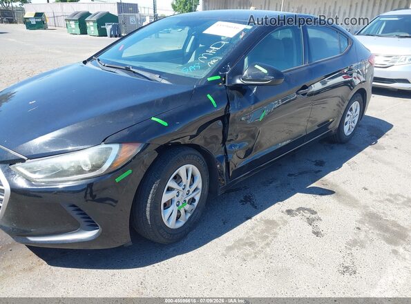 5NPD74LF3HH153216 2017 HYUNDAI ELANTRA Black წინა ხედი