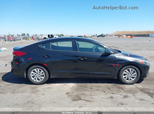5NPD74LF3HH153216 2017 HYUNDAI ELANTRA Black უკანა სალონის ხედი