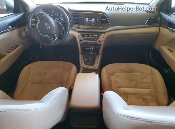 5NPD74LF3HH164300 2017 HYUNDAI ELANTRA Silver Dashboard view