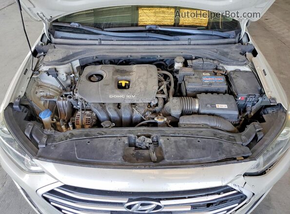 5NPD74LF3HH164300 2017 HYUNDAI ELANTRA Silver Rear interior view