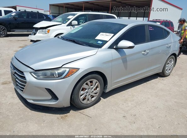 5NPD74LF3HH191089 2017 HYUNDAI ELANTRA Silver Առջևի ձախ երեք քառորդ տեսարան
