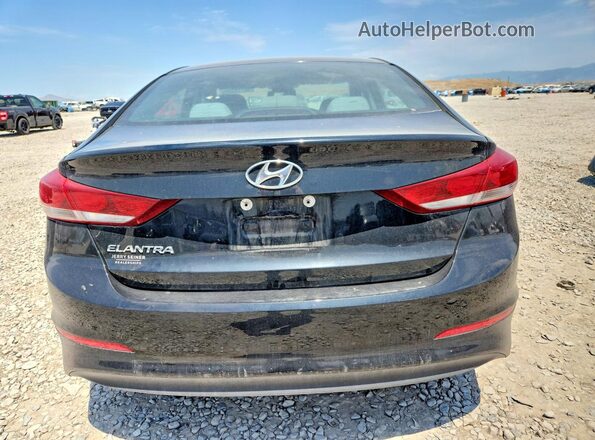 5NPD74LF3JH222041 2018 HYUNDAI ELANTRA Charcoal Rear view