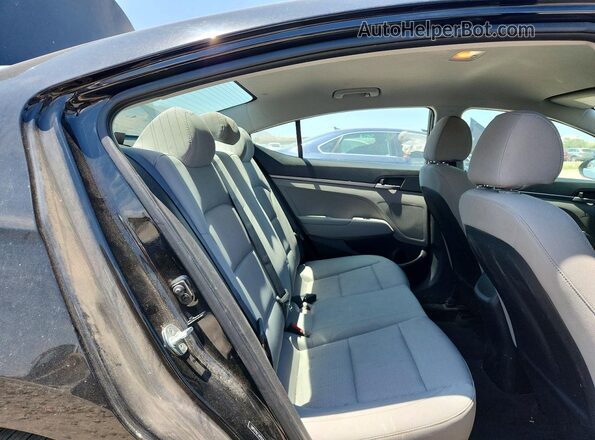 5NPD74LF3JH222041 2018 HYUNDAI ELANTRA Charcoal Rear seats view