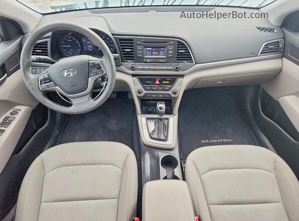 5NPD74LF3JH255153 2018 HYUNDAI ELANTRA Silver წინა პანელის ხედი