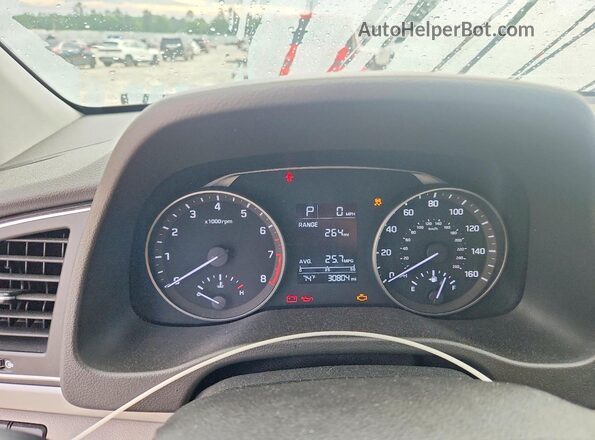 5NPD74LF3JH255153 2018 HYUNDAI ELANTRA Silver ხელსაწყოთა პანელის ხედი