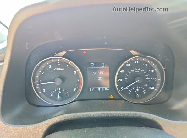 5NPD74LF3JH284880 2018 HYUNDAI ELANTRA Silver Instrument cluster view