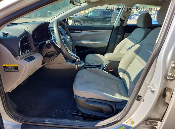 5NPD74LF3JH284880 2018 HYUNDAI ELANTRA Silver Front interior view