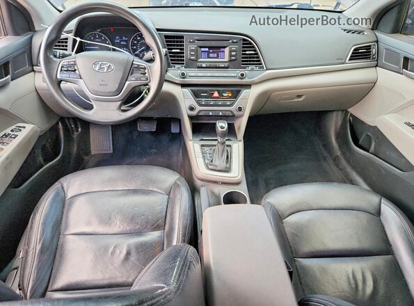 5NPD74LF3JH350456 2018 HYUNDAI ELANTRA Черный Вид панели приборов