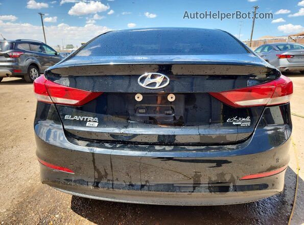 5NPD74LF3JH350456 2018 HYUNDAI ELANTRA Черный Вид сзади