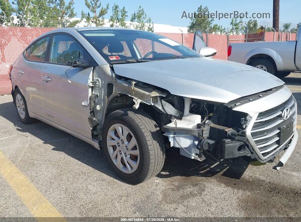 5NPD74LF3JH382601 2018 HYUNDAI ELANTRA Gray Вид спереду
