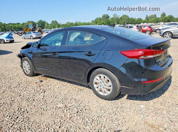 5NPD74LF3JH400000 2018 HYUNDAI ELANTRA Black უკანა მარცხენა