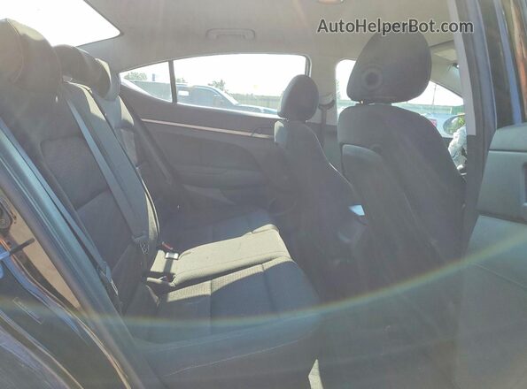 5NPD74LF3JH400000 2018 HYUNDAI ELANTRA Black უკანა სავარძლების ხედი