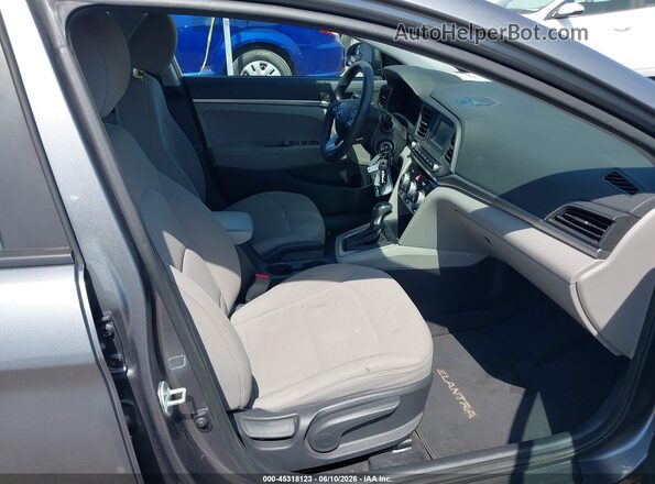 5NPD74LF3KH429840 2019 HYUNDAI ELANTRA Серый Вид салона спереди