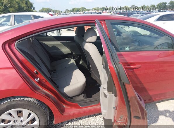 5NPD74LF3KH457797 2019 HYUNDAI ELANTRA Red Вид наклейки з VIN-кодом