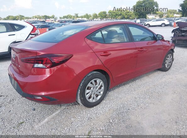 5NPD74LF3KH457797 2019 HYUNDAI ELANTRA Red Задня права чверть