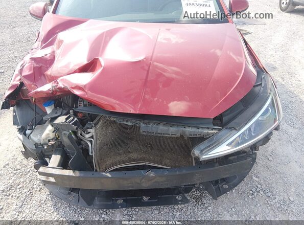 5NPD74LF3KH457797 2019 HYUNDAI ELANTRA Red Вид ззаду