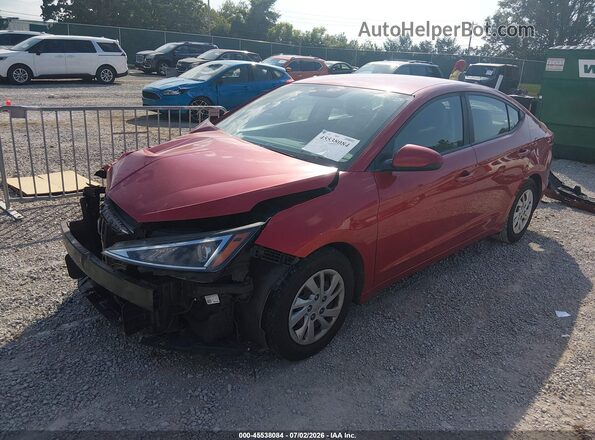 5NPD74LF3KH457797 2019 HYUNDAI ELANTRA Red Передня ліва чверть