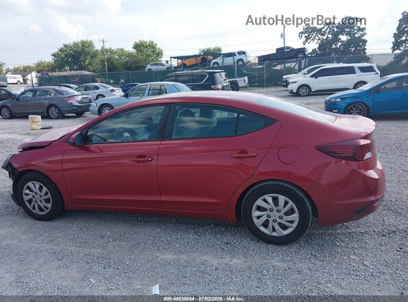 5NPD74LF3KH457797 2019 HYUNDAI ELANTRA Red Панорамний вид салону 360°