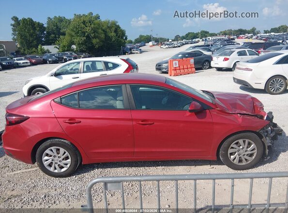 5NPD74LF3KH457797 2019 HYUNDAI ELANTRA Red Вид задньої частини салону
