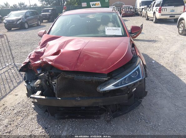 5NPD74LF3KH457797 2019 HYUNDAI ELANTRA Red Вид щитка приладів