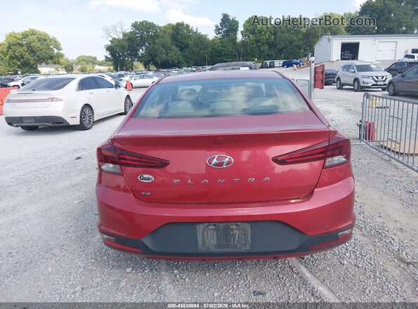 5NPD74LF3KH457797 2019 HYUNDAI ELANTRA Red 