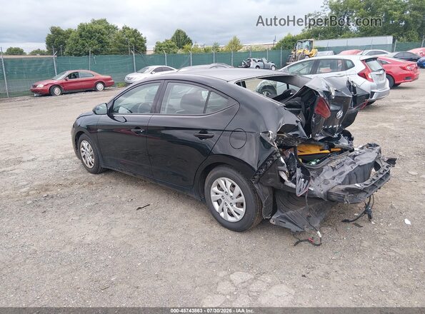 5NPD74LF3KH466158 2019 HYUNDAI ELANTRA Black Trasero izquierdo