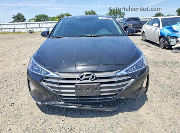 5NPD74LF3KH470288 2019 HYUNDAI ELANTRA Black წინა ხედი