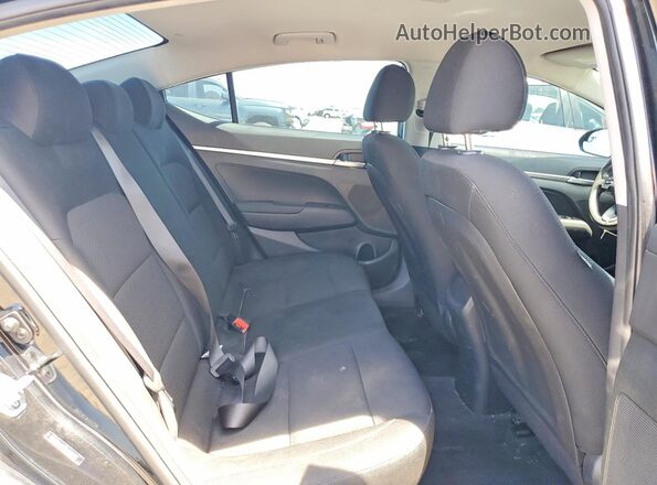 5NPD74LF3KH470288 2019 HYUNDAI ELANTRA Black უკანა სავარძლების ხედი