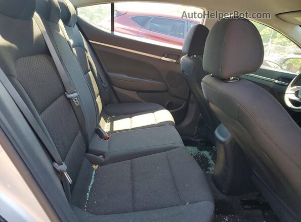 5NPD74LF3KH484854 2019 HYUNDAI ELANTRA Silver Rear seats view