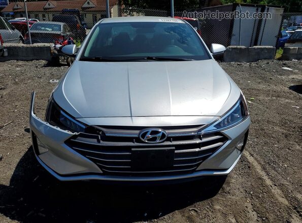5NPD74LF3KH484854 2019 HYUNDAI ELANTRA Silver Front view
