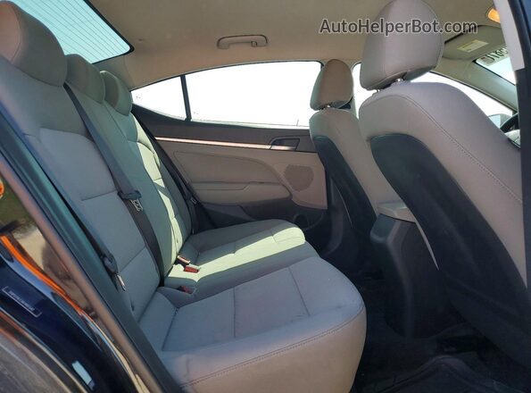5NPD74LF3KH487642 2019 HYUNDAI ELANTRA Black Հետևի նստատեղերի տեսք